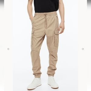H&M Cargo (Stretch) Pants / Joggers => Sand / Beige / Tan Color => NWOT
